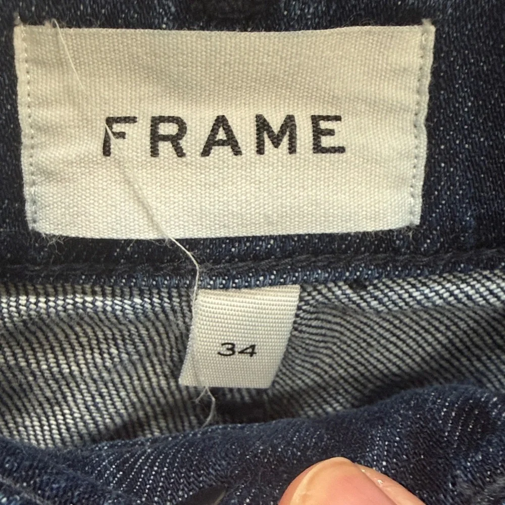 Frame L’ Homme Slim Men's Blue Jeans Balboa Bay Tonal med wash Straight SZ‎ 34”